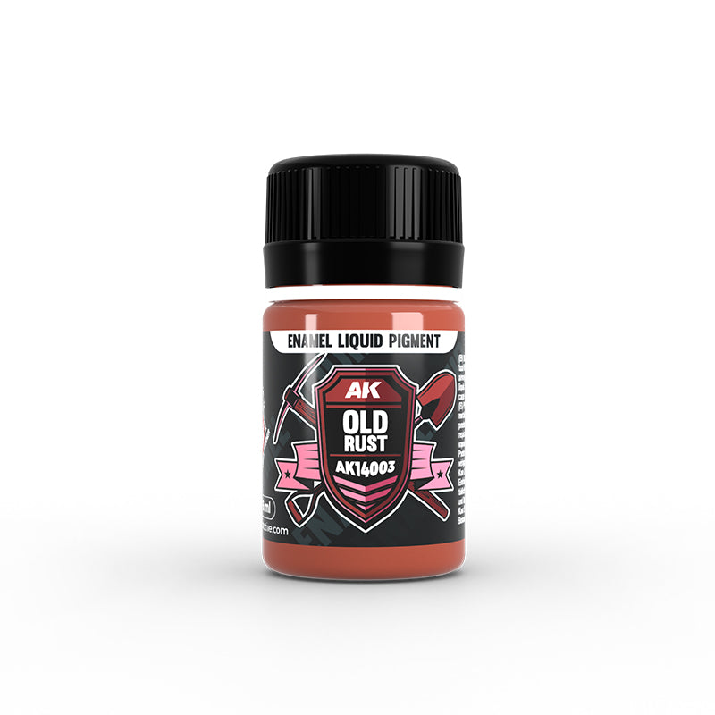 AK Interactive 14003 Old Rust Liquid Pigment Enamel 35ml Bottle