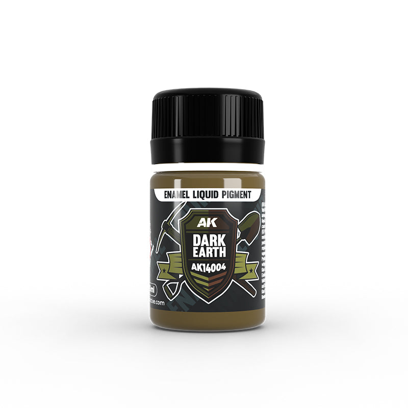 AK Interactive 14004 Dark Earth Liquid Pigment Enamel 35ml Bottle