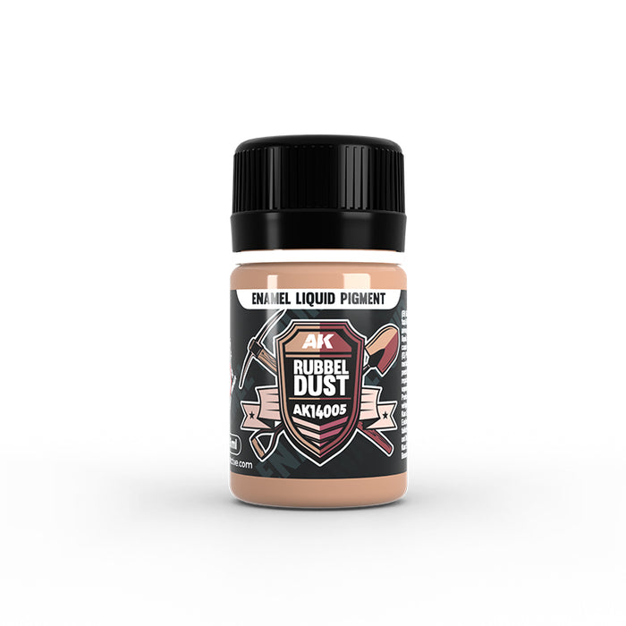 AK Interactive 14005 Rubbel Dust Liquid Pigment Enamel 35ml Bottle