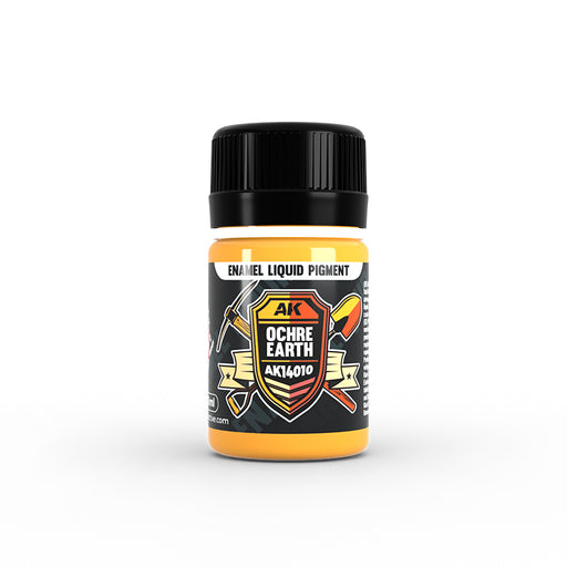 AK Interactive 14010 Ochre Earth Liquid Pigment Enamel 35ml Bottle