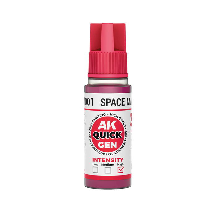 AK Interactive 17001 Quick Gen: Space Magenta Acrylic Paint 18ml Bottle
