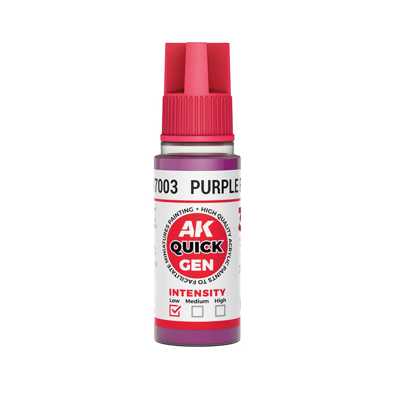 AK Interactive 17003 Quick Gen: Purple Flesh Acrylic Paint 18ml Bottle