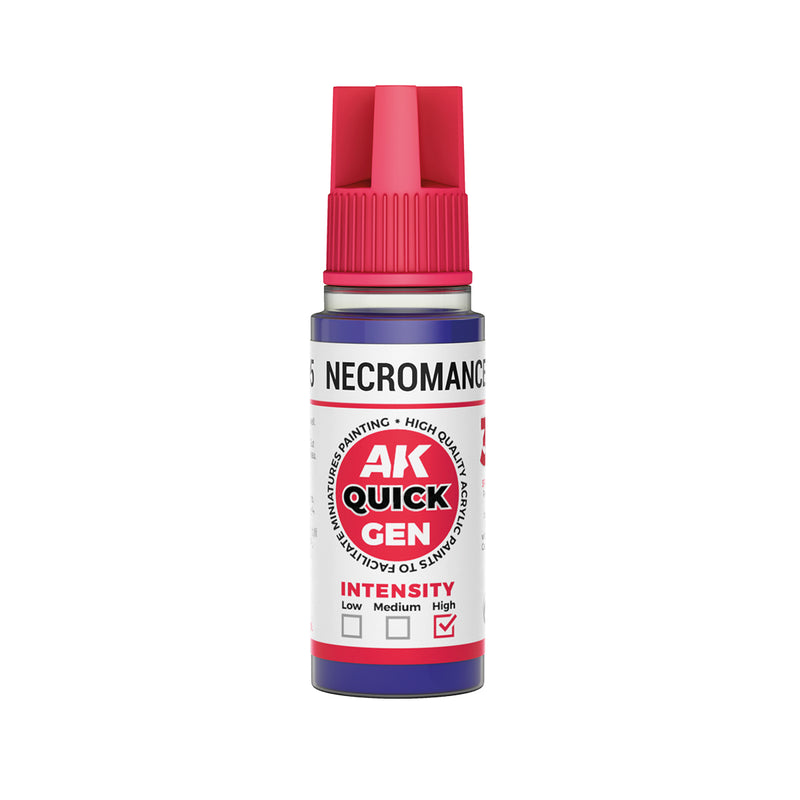 AK Interactive 17005 Quick Gen: Necromancer Purple Acrylic Paint 18ml Bottle