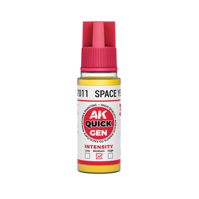 AK Interactive 17011 Quick Gen: Space Yellow Acrylic Paint 18ml Bottle