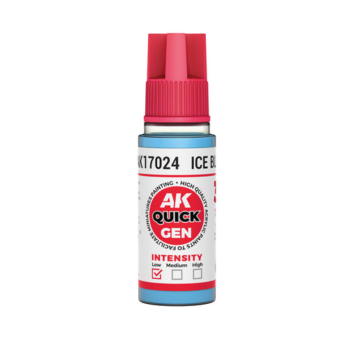 AK Interactive 17024 Quick Gen: Ice Blue Acrylic Paint 18ml Bottle