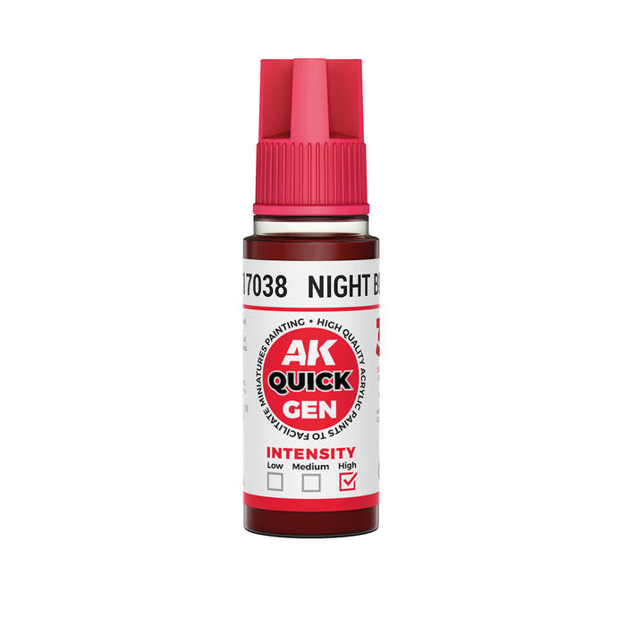 AK Interactive 17038 Quick Gen: Night Blood Acrylic Paint 18ml Bottle