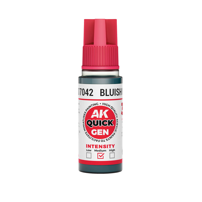 AK Interactive 17042 Quick Gen: Bluish Grey Acrylic Paint 18ml Bottle
