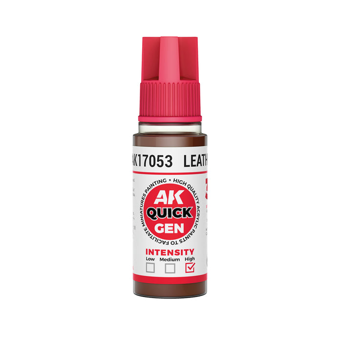 AK Interactive 17053 Quick Gen: Leather Acrylic Paint 18ml Bottle