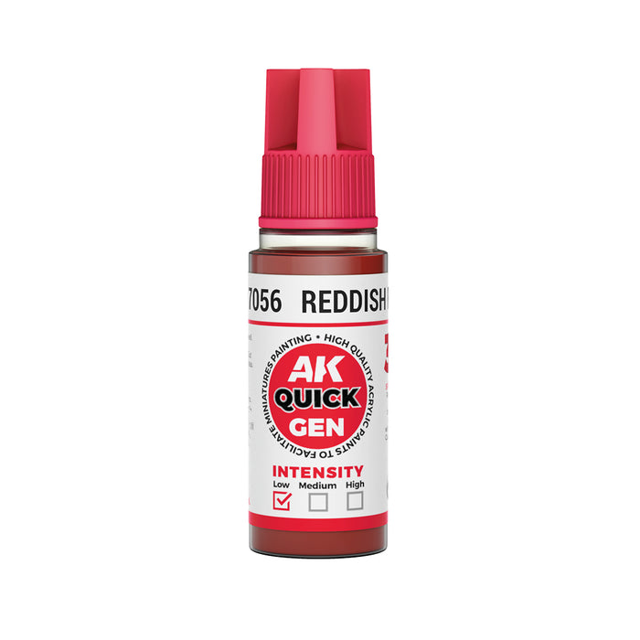 AK Interactive 17056 Quick Gen: Reddish Flesh Acrylic Paint 18ml Bottle