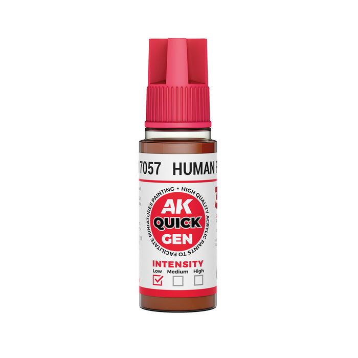 AK Interactive 17057 Quick Gen: Human Flesh Acrylic Paint 18ml Bottle