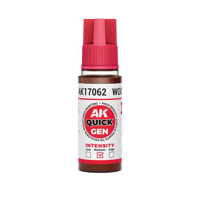 AK Interactive 17062 Quick Gen: Wood Acrylic Paint 18ml Bottle
