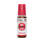 AK Interactive 17066 Quick Gen: Metallic Copper Acrylic Paint 18ml Bottle