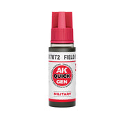 AK Interactive 17072 Quick Gen: Military Field Grey Acrylic Paint 18ml Bottle
