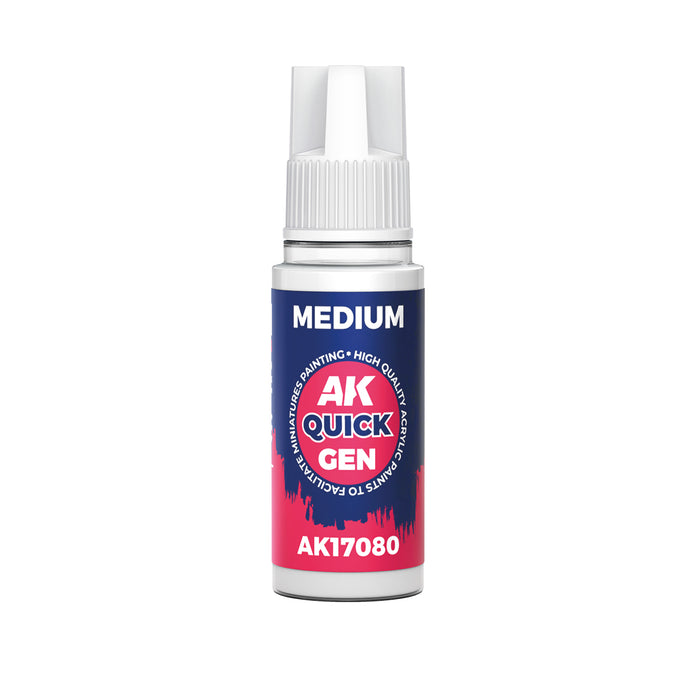AK Interactive 17080 Quick Gen: Acrylic Medium 18ml Bottle