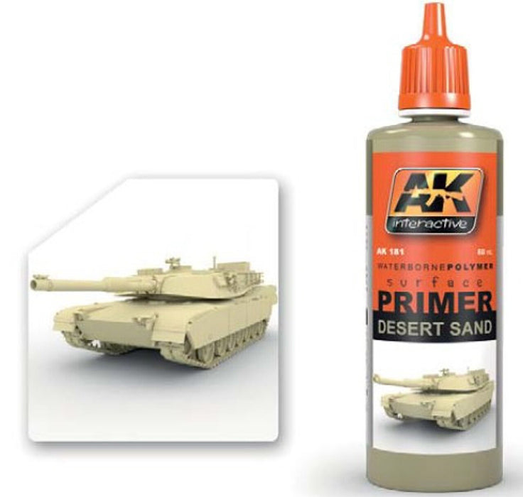 AK Interactive 181 Desert Sand Acrylic Primer 60ml Bottle