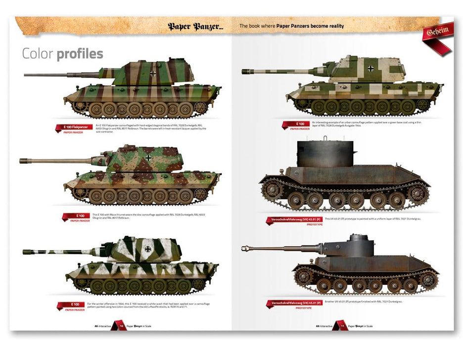 AK Interactive 246 Paper Panzer: Prototypes & What if Tanks Book