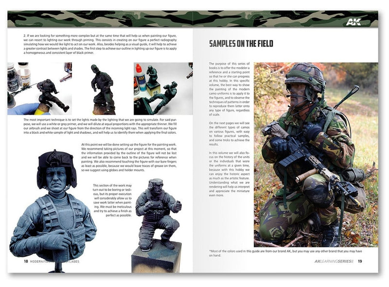 AK Interactive 247 Learning Series 8: Modern Figures Camouflages Book