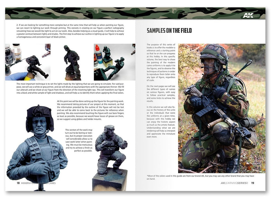 AK Interactive 247 Learning Series 8: Modern Figures Camouflages Book