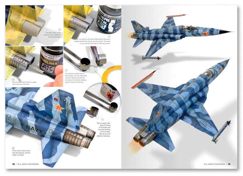 AK Interactive 278 USN Legendary Jets Aircraft Scale Modeling Guide Book