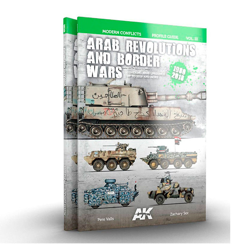 AK Interactive 286 Modern Conflicts Vol.3: Arab Revolutions & Border Wars 1980-2018 Profile Guide Book