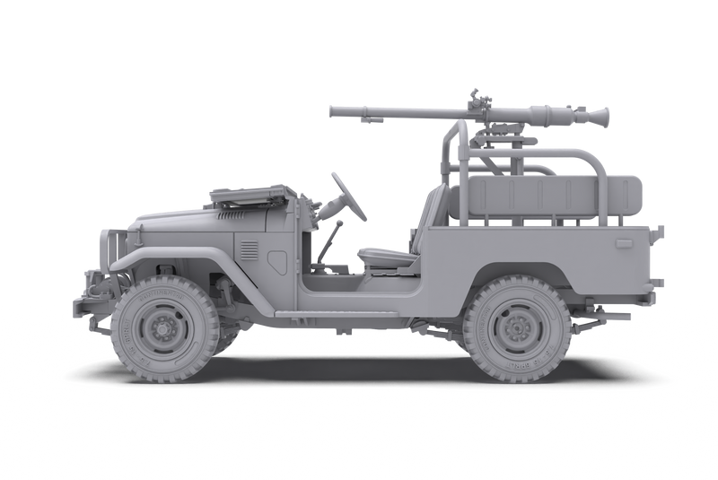 AK Interactive 35003 1/35 FJ43 Pickup Truck with SPG-9 Recoilless Gun Model Kit