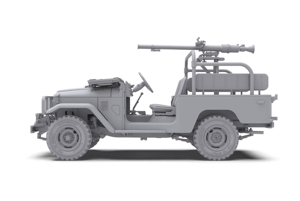 AK Interactive 35003 1/35 FJ43 Pickup Truck with SPG-9 Recoilless Gun Model Kit