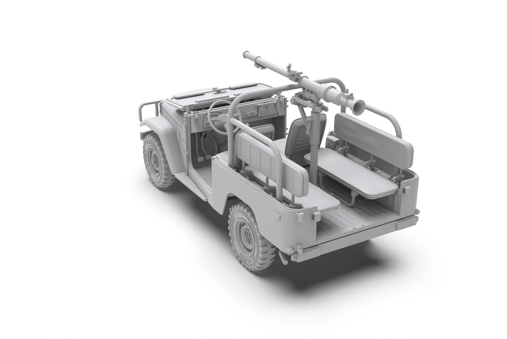 AK Interactive 35003 1/35 FJ43 Pickup Truck with SPG-9 Recoilless Gun Model Kit