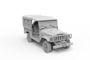 AK Interactive 35004 1/35 FJ43 SUV with Soft Top IDF & LAF Model Kit