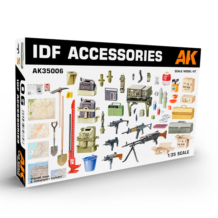 AK Interactive 35006 1/35 IDF Accessories Model Kit