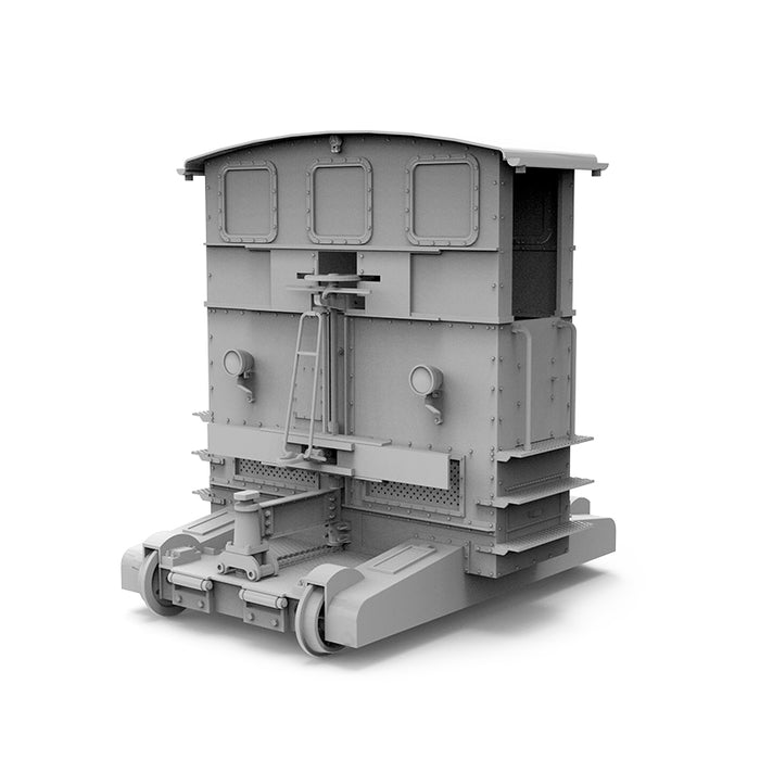 AK Interactive 35008 1/35 Breuer IV Rail Shunter Locomotive Model Kit with Track Section & Figure