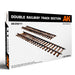 AK Interactive 35011 1/35 Double Railway 7.5" Long Track Sections Model Kit