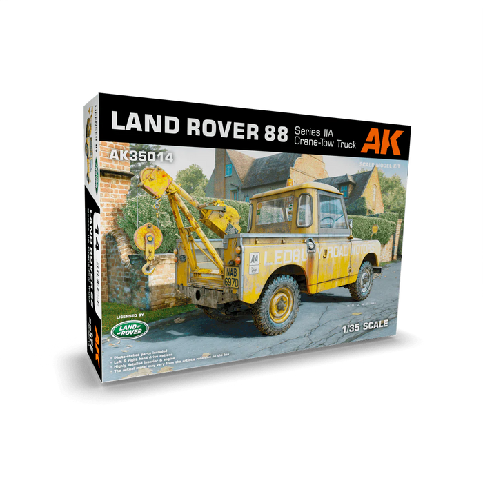 AK Interactive 35014 1/35 Land Rover 88 Series IIA Crane-Tow Truck Model Kit