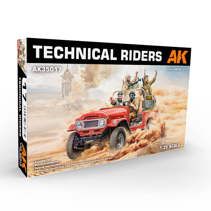 AK Interactive 35017 1/35 Technical Riders Figures Scale Model Kit