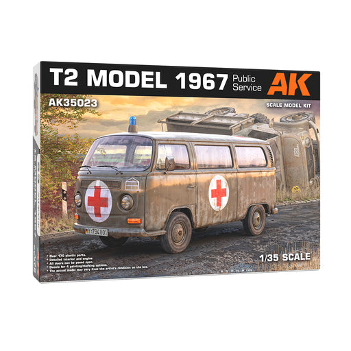 AK Interactive 35023 1/35 VW T2 Model 1967 Public Service Van Model Kit