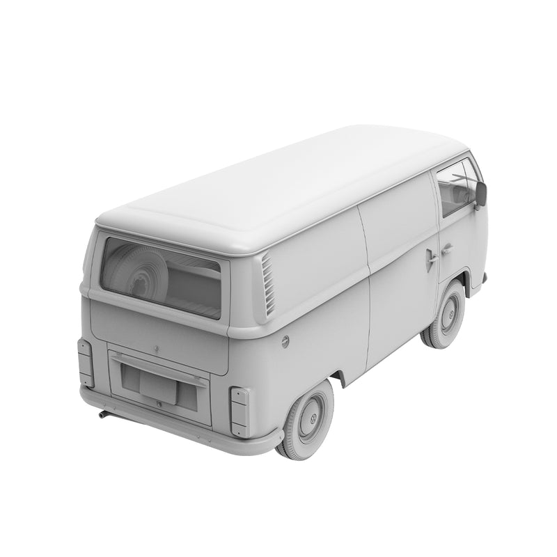 AK Interactive 35025 1/35 VW T2 Model 1972 Commercial Van Model Kit