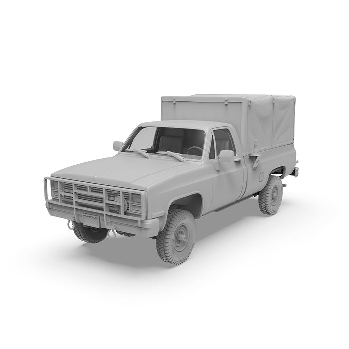 AK Interactive 35031 1/35 M1008 Troop Carrier Truck with Tarp Cover Model Kit