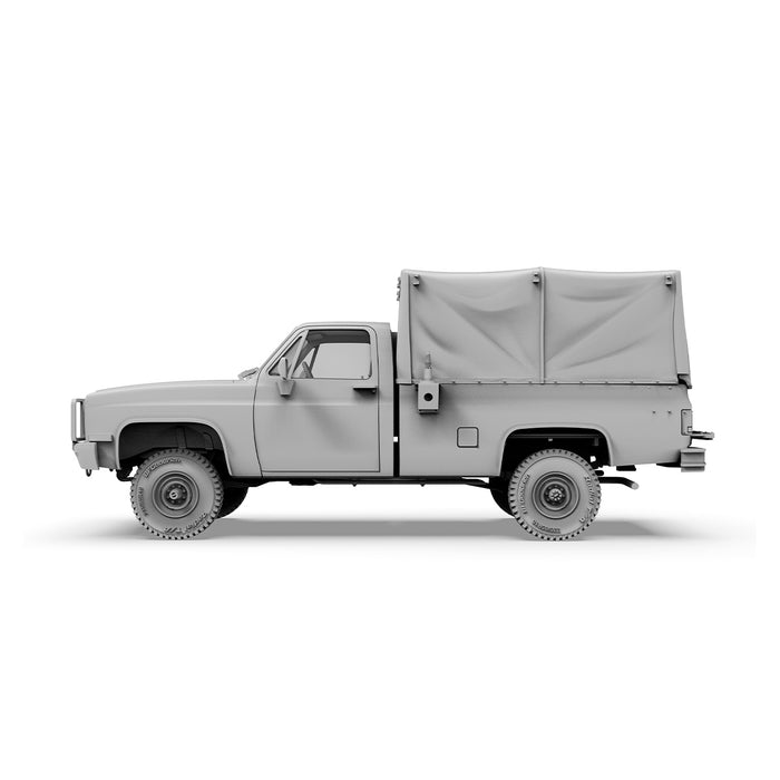 AK Interactive 35031 1/35 M1008 Troop Carrier Truck with Tarp Cover Model Kit