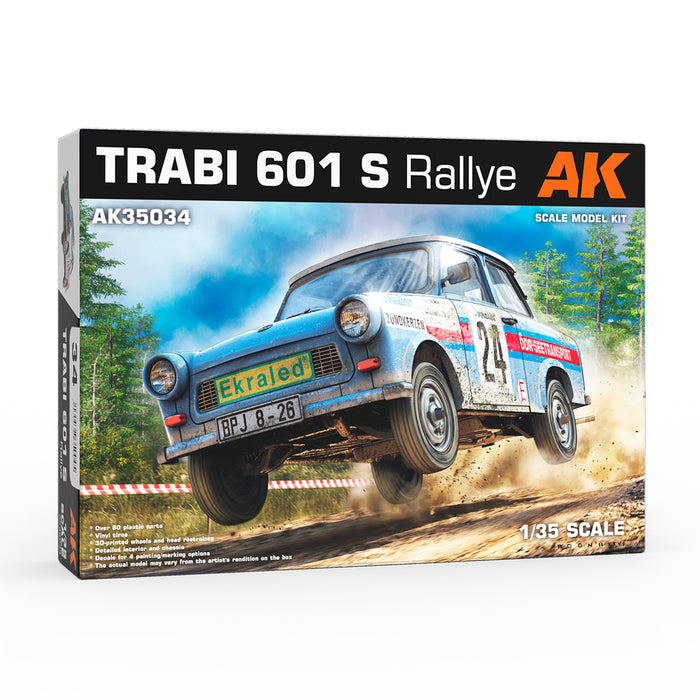 AK Interactive 35034 1/35 Trabi 601 S Rallye Car Model Kit