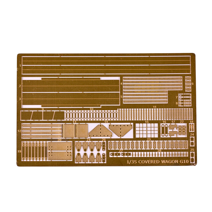AK Interactive 35502 1/35 German Railway Covered G10 Wagon Freight Car with Track Section Model Kit