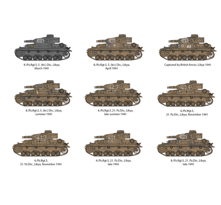 AK Interactive 35504 1/35 PzKpfw IV Ausf D DAK Tank Model Kit