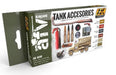 AK Interactive 4000 AFV Series: Tank Accessories Acrylic Paint Set (6 Colors) 17ml Bottles
