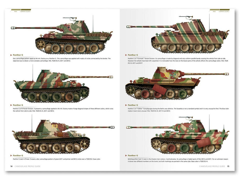AK Interactive 403 1945 German Colors Camouflage Profile Guide Book