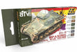 AK Interactive 4190 AFV Series: Spanish Civil War 1936-1939 Acrylic Paint Set (6 Colors)