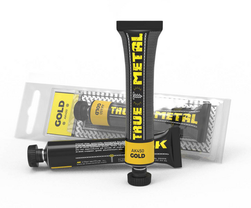 AK Interactive 450 True Metal Wax Gold 20ml Tube