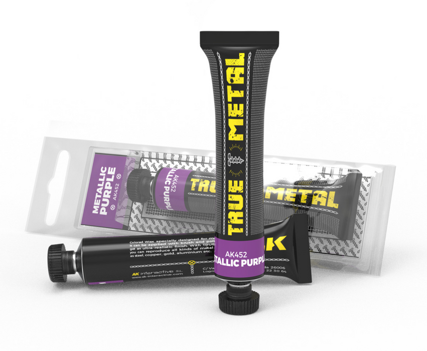 AK Interactive 452 True Metal Wax Metallic Purple 20ml Tube