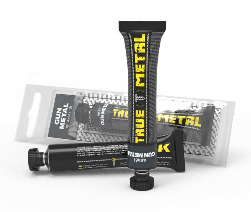 AK Interactive 461 True Metal Wax Gun Metal 20ml Tube