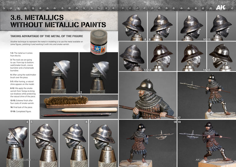 AK Interactive 508 Learning Series 5: Metallics Vol.2 Book