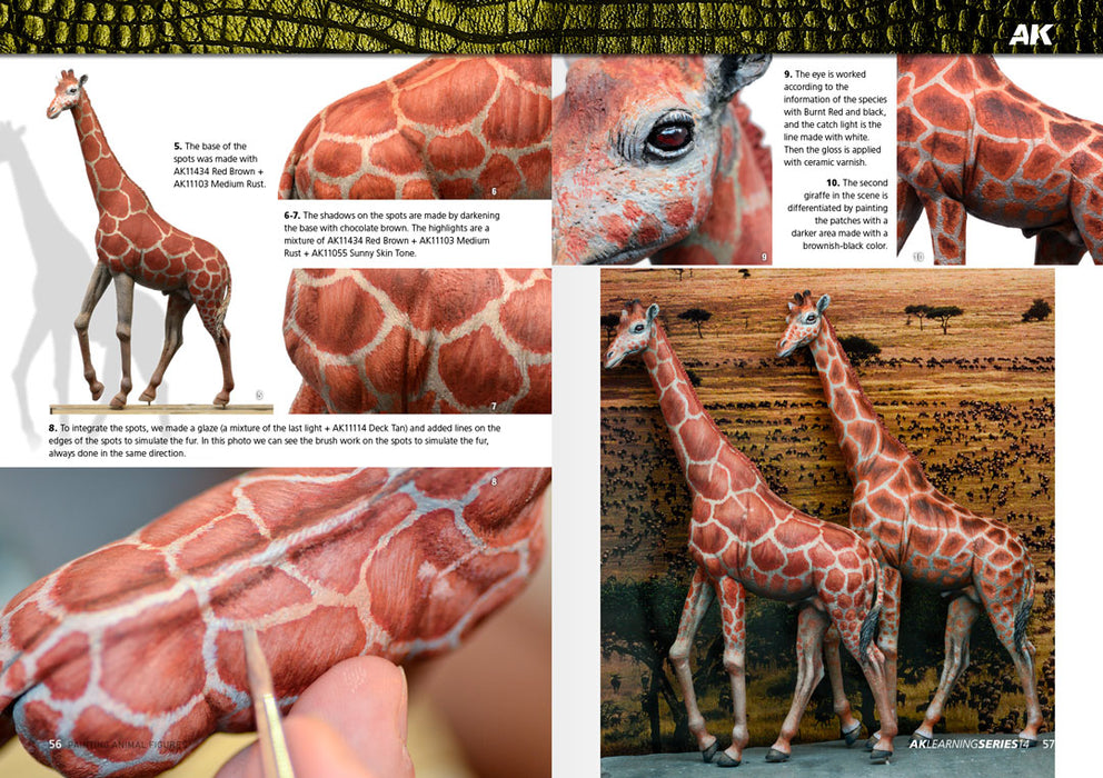 AK Interactive 518 Learning Series 14: Painting Animal Figures Book