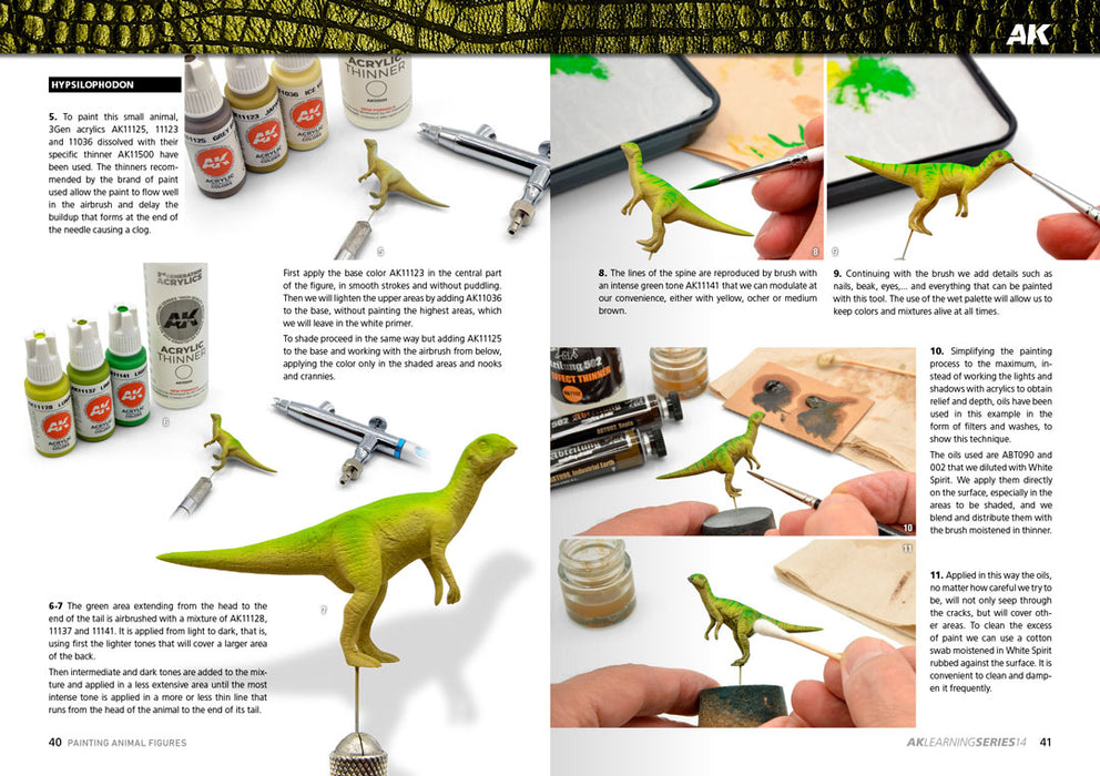 AK Interactive 518 Learning Series 14: Painting Animal Figures Book