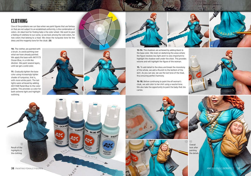 AK Interactive 520 Learning Series 12: Painting Female Figures Book
